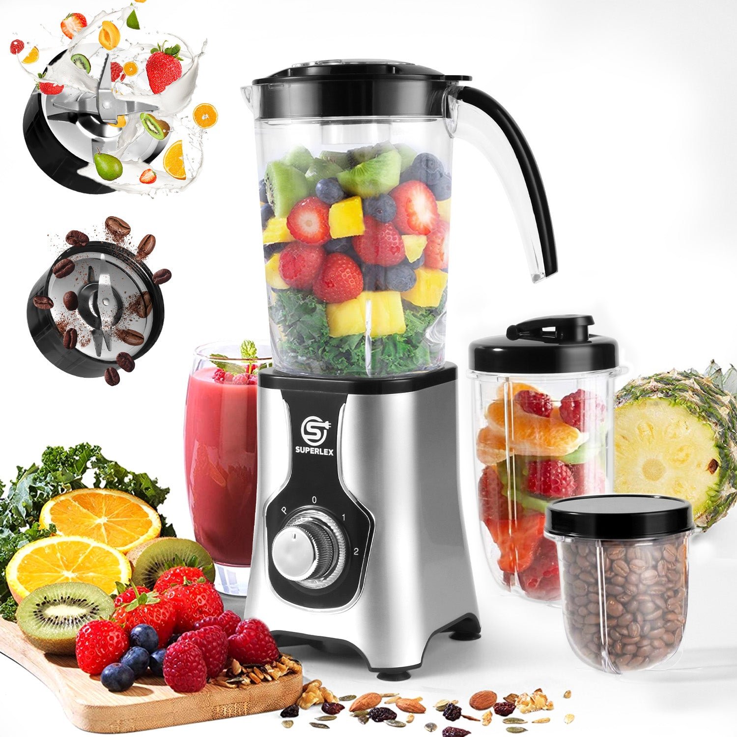 3 in 1 Jug Blender with Multi-Function Blades and High-Speed Performance - Image 9