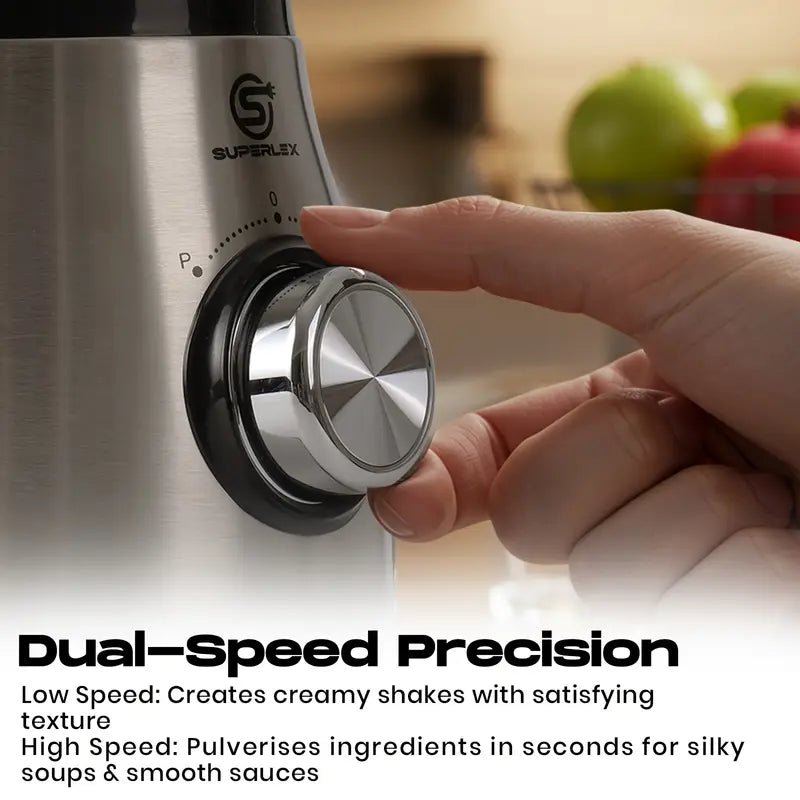 1.5L Glass Jug Blender with 800W Motor & Stainless Steel 4-Blade System - Image 3