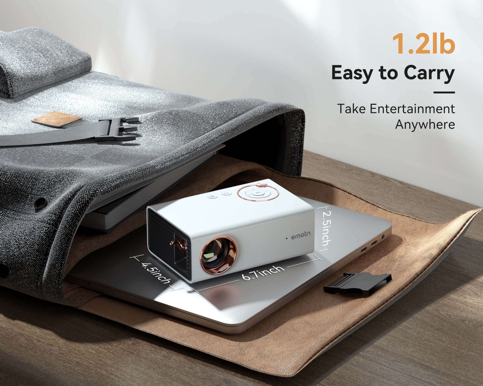 Emotn A1 Mini Portable Projector - Image 3