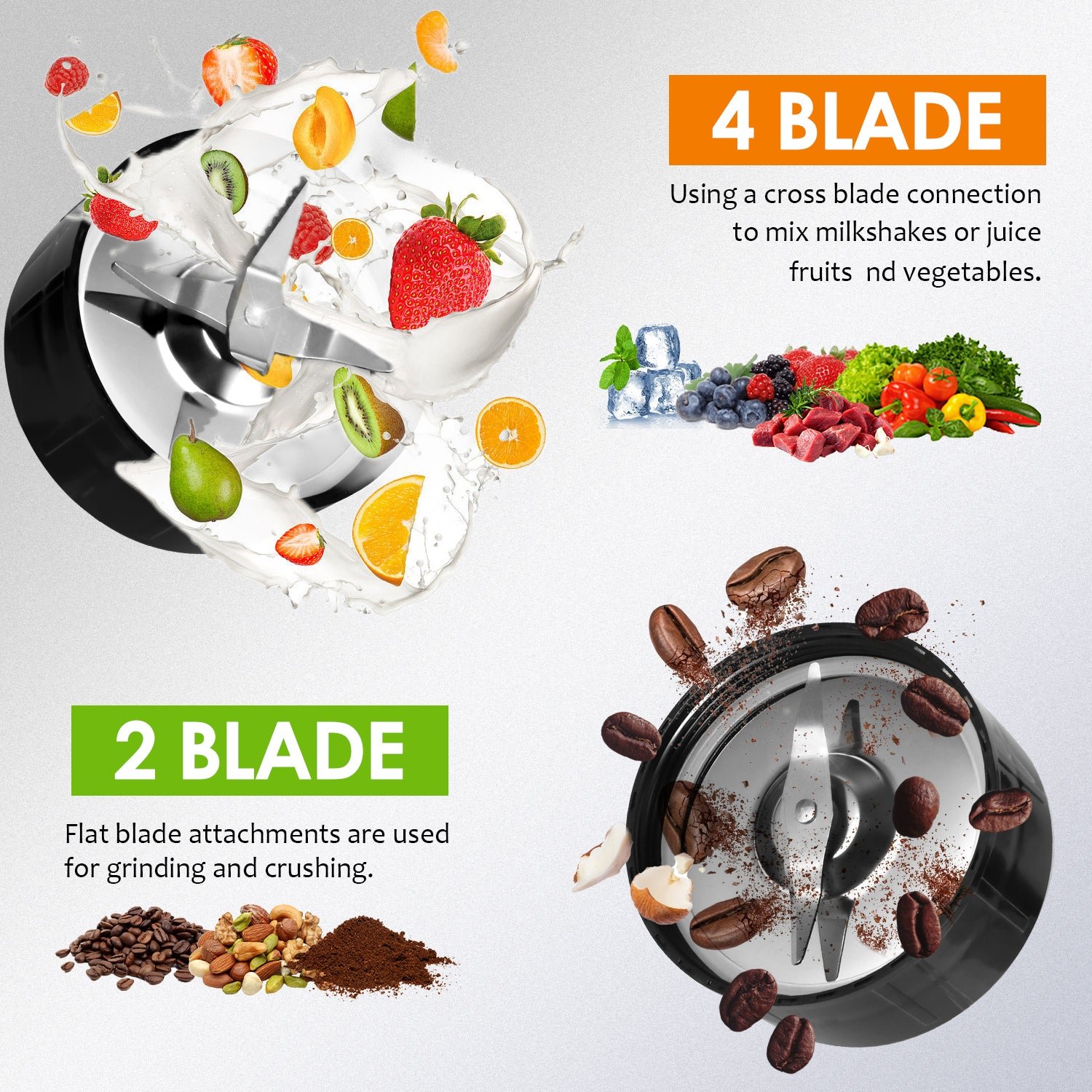 3 in 1 Jug Blender with Multi-Function Blades and High-Speed Performance - Image 5