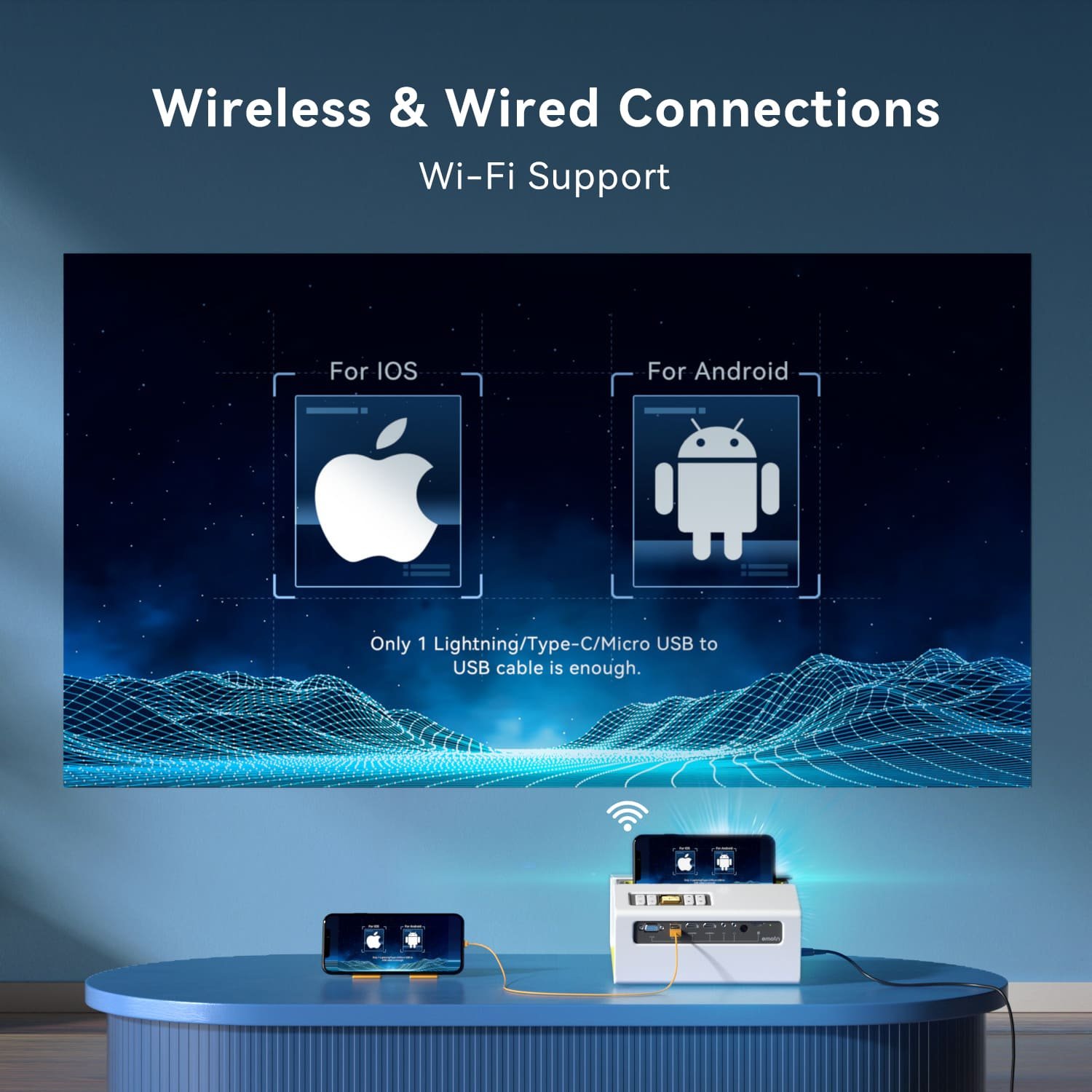 Emotn C1 Mini Projector - Image 4