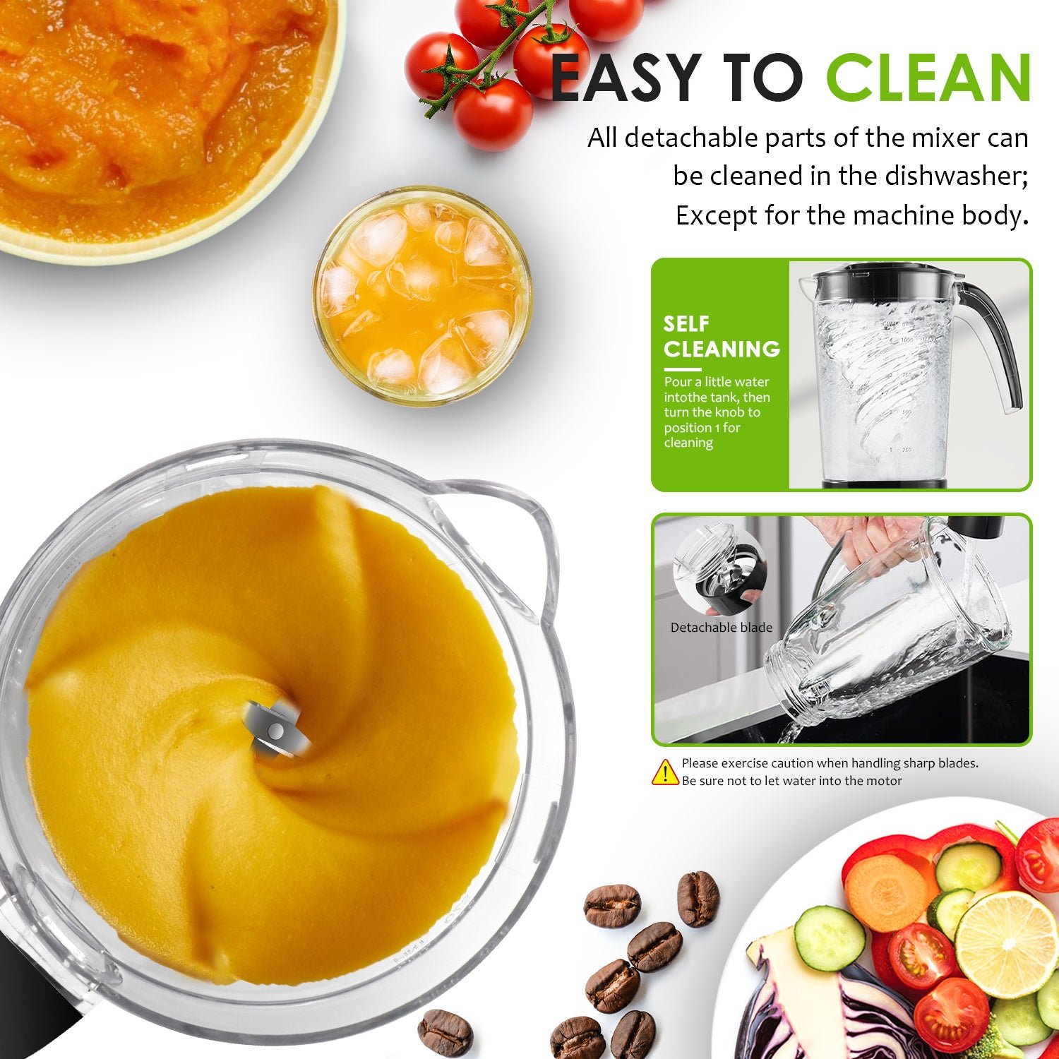 3 in 1 Jug Blender with Multi-Function Blades and High-Speed Performance - Image 7