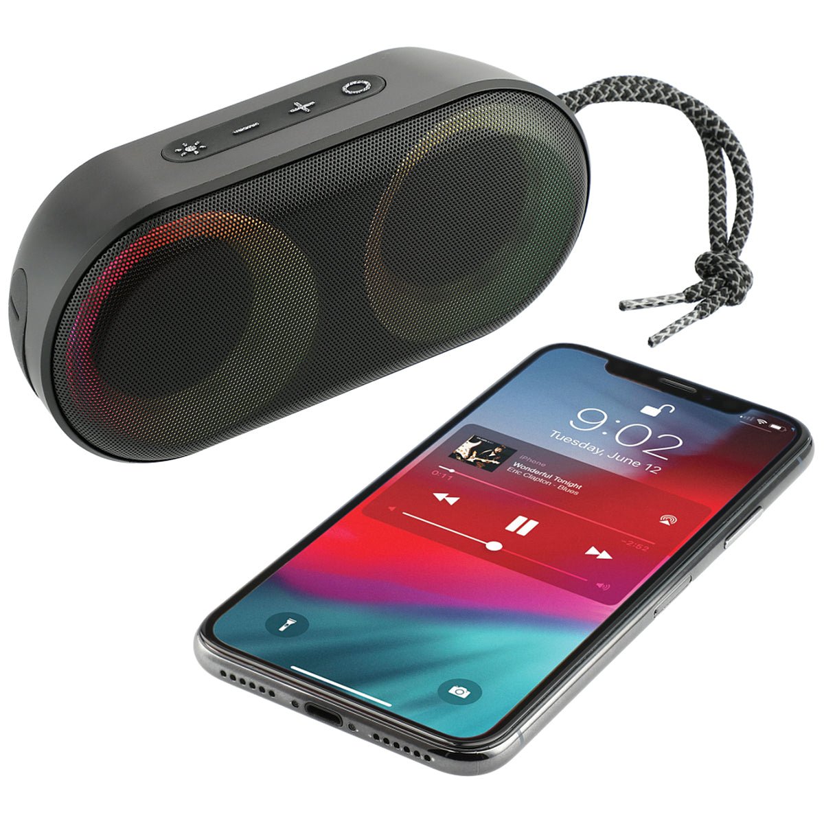 Leeds Black Zedd Outdoor Speaker with RGB Lights - Image 4