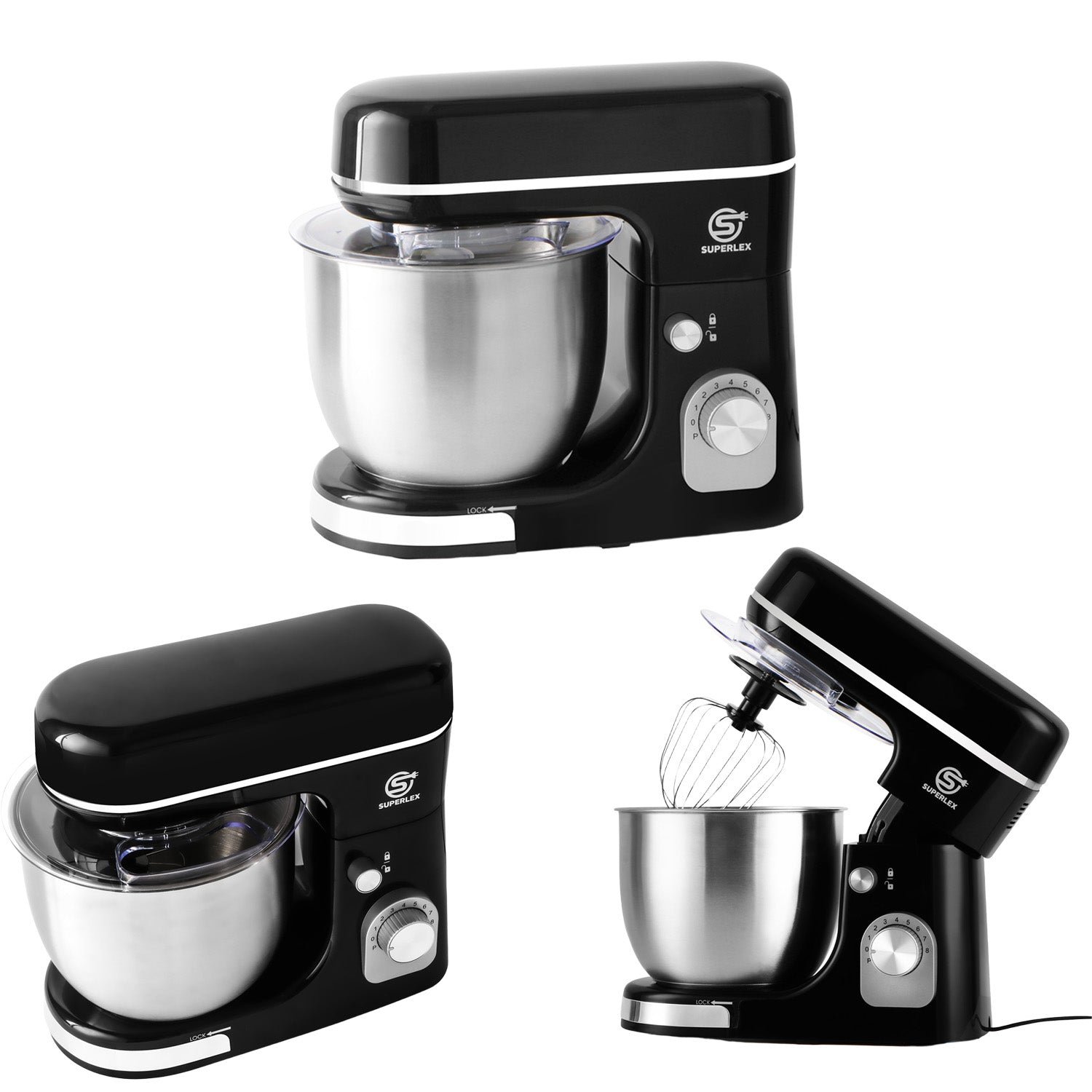 5L Stand Mixer with 1300W Motor & Multi-Function Attachments - Image 10