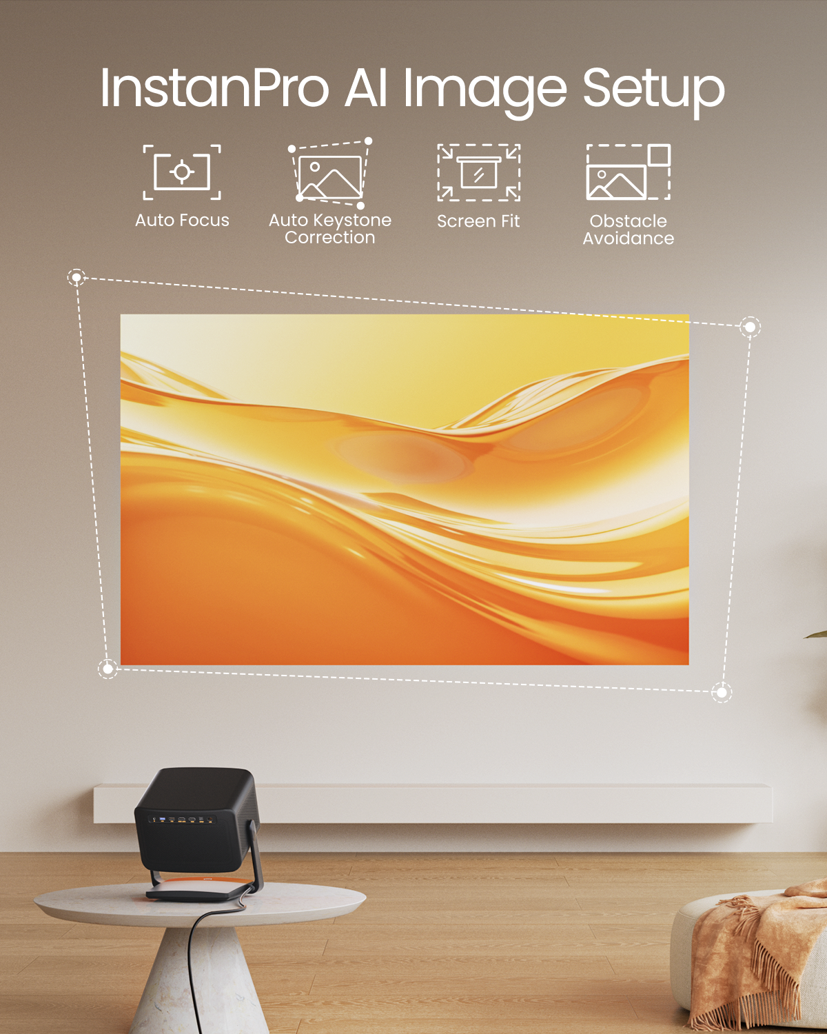 DBOX02 Pro 4K Laser Projector with 360?? Gimbal - Image 6