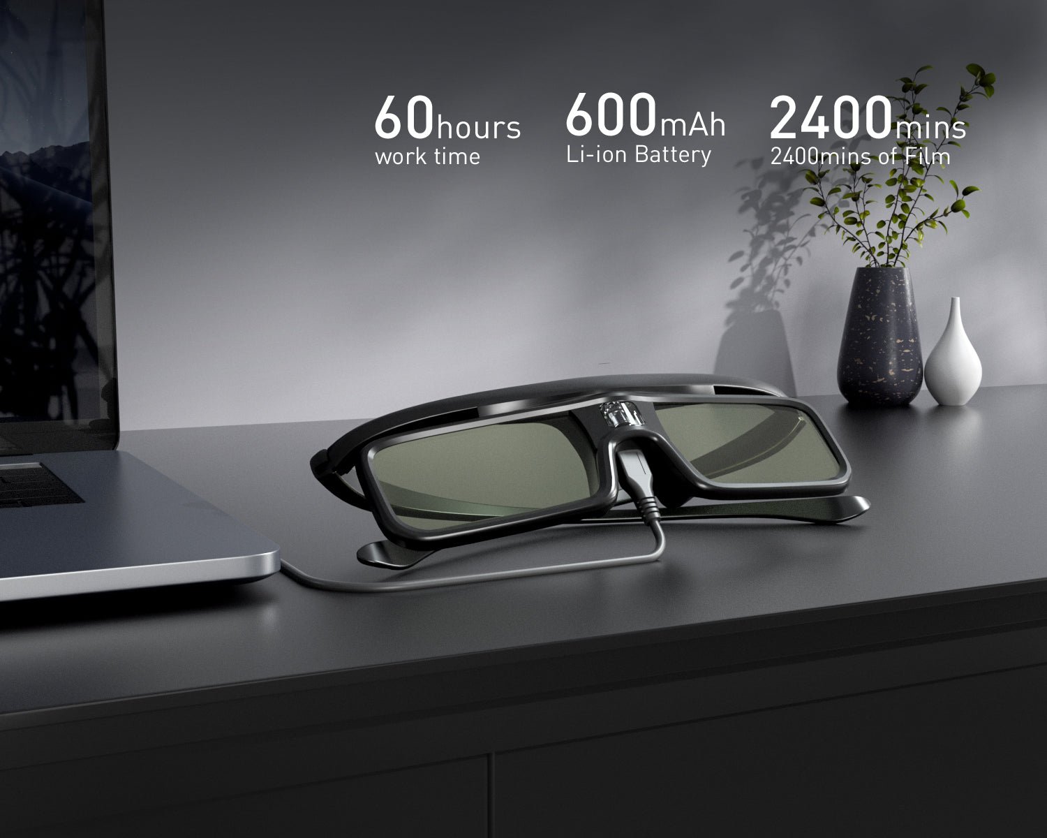 Rechargeable DLP-Link 3D Glasses - Image 3
