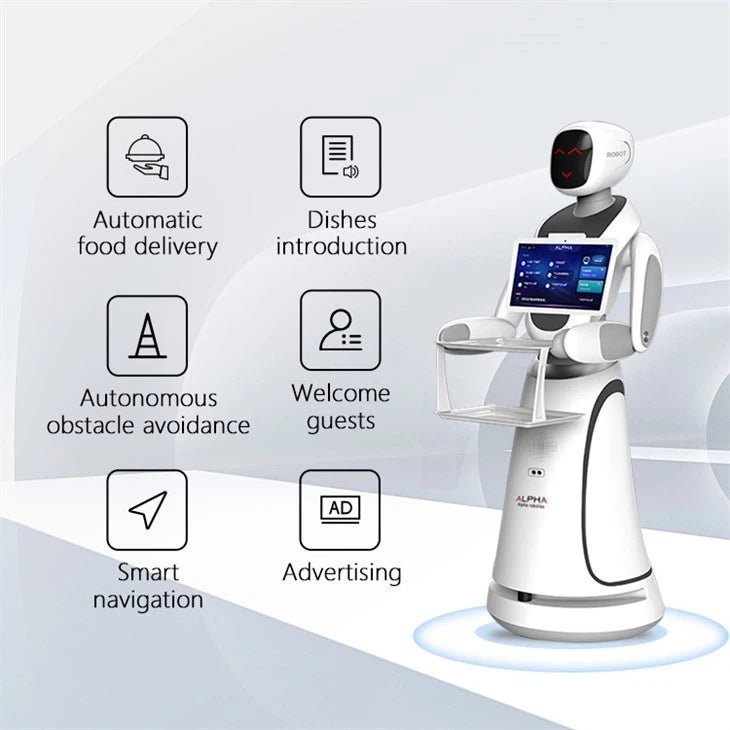Alpha Robotics Amy Delivery Robot – AI-Powered Food Delivery Assistant with Laser Navigation, 10kg Load Capacity - Image 4