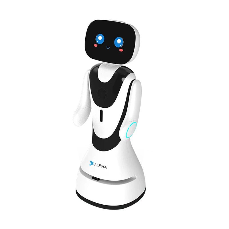 Alpha Robotics Hotel Reception Robot Timo – 13.3-inch Touchscreen Multilingual Hospitality Assistant - Image 2