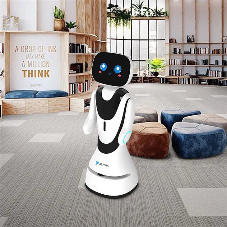 Alpha Robotics Hotel Reception Robot Timo – 13.3-inch Touchscreen Multilingual Hospitality Assistant - Image 9