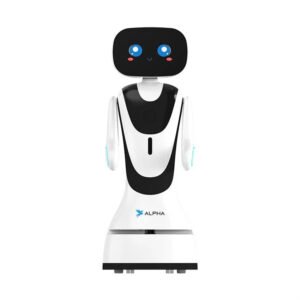 Alpha Robotics Hotel Reception Robot Timo – 13.3-inch Touchscreen Multilingual Hospitality Assistant