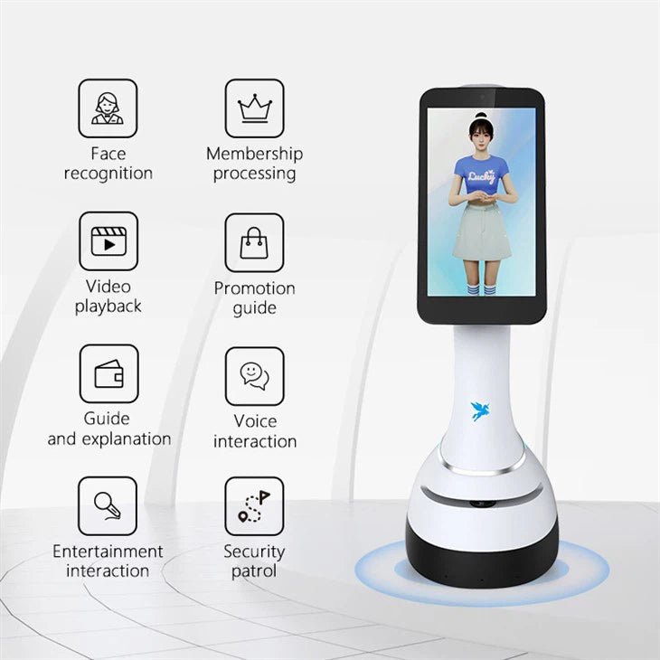 Alpha Robotics Office Reception Robot Jupiter – 21.5-inch Touchscreen Visitor Management System - Image 5