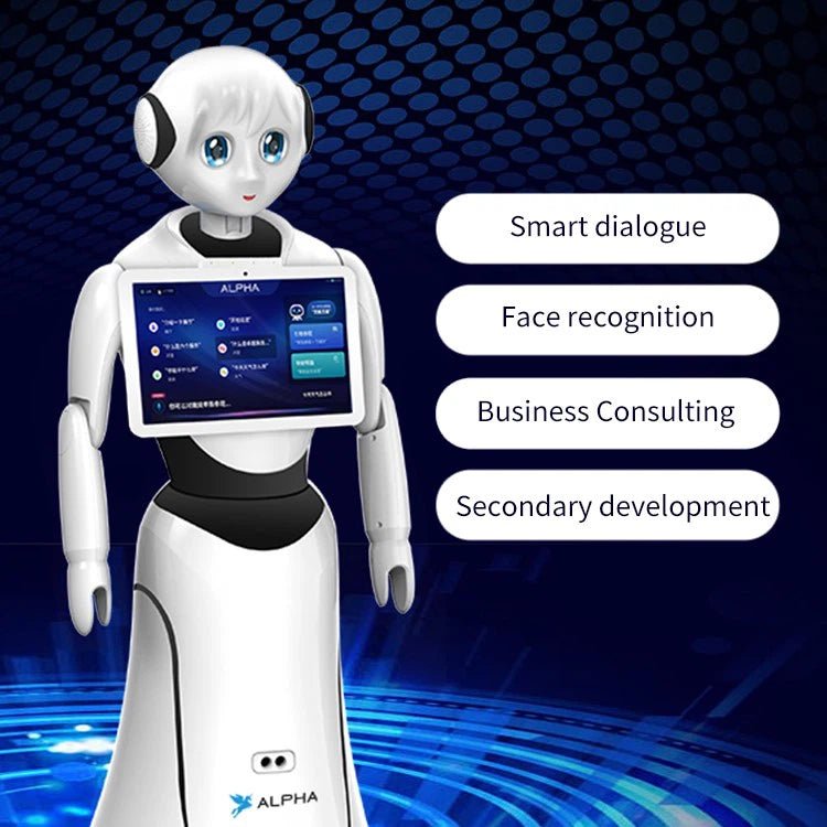 Alpha Robotics Reception Hall Robot Alice – AI-Powered Multilingual Assistant with Laser Navigation & 13.3" Touchscreen - Image 3