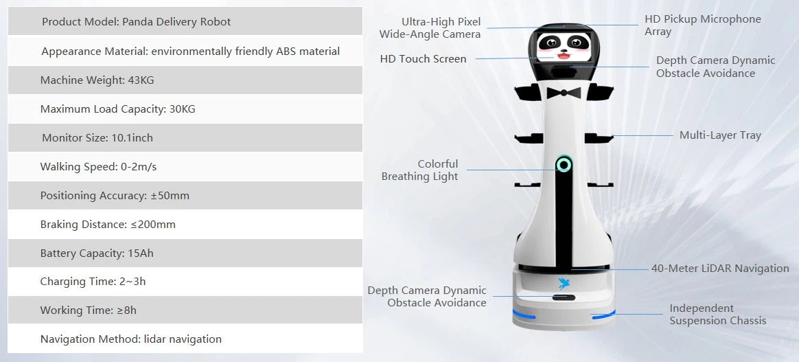 Alpha Robotics Speedy Hotel Delivery Robot – Autonomous Room Service Assistant - Image 8