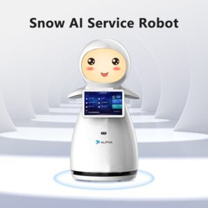 Alpha Robotics School Guide Robot Snow – AI-Powered Campus Navigation and Safety Assistant