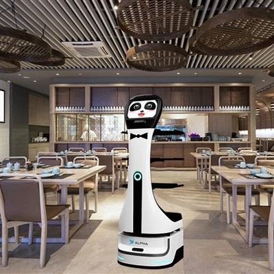 Alpha Robotics Speedy Hotel Delivery Robot – Autonomous Room Service Assistant - Image 2