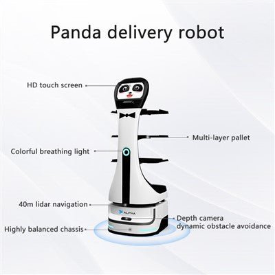 Alpha Robotics Speedy Hotel Delivery Robot – Autonomous Room Service Assistant - Image 3