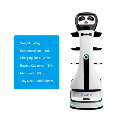 Alpha Robotics Speedy Hotel Delivery Robot – Autonomous Room Service Assistant - Image 5